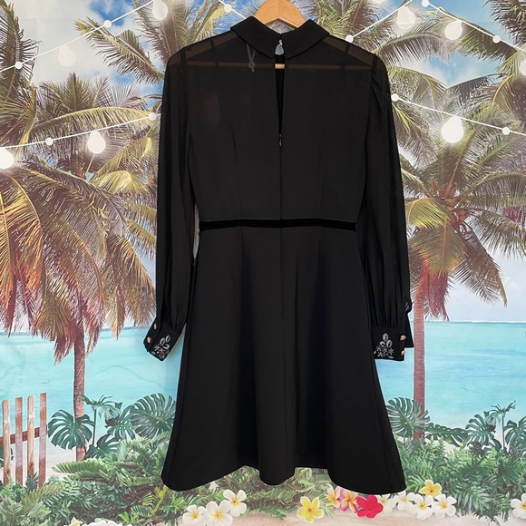 Ted Baker Embroidered Collar Long Sleeve Shirtdress - Picture 10 of 15